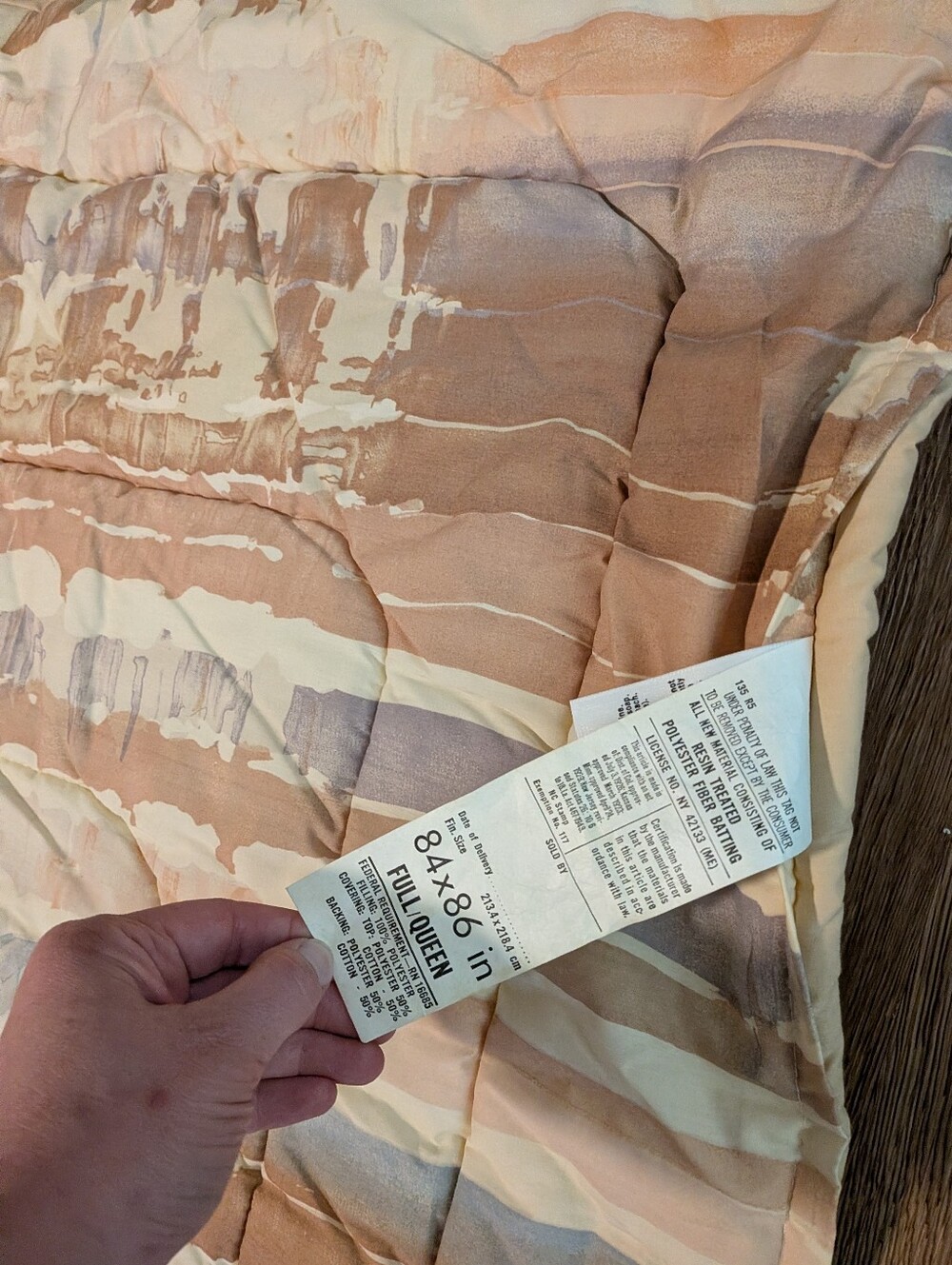 Vintage Martex Striped 70s 80s Comforter Full Queen - Picture 5 of 10